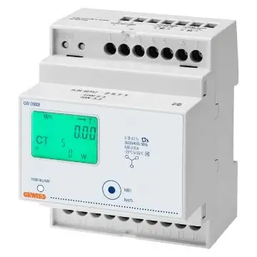 CONTATORE DI ENERGIA - MID - TRIFASE - DIGITALE - TRAMITE TA/5A - IP20 - 4 MODULI DIN