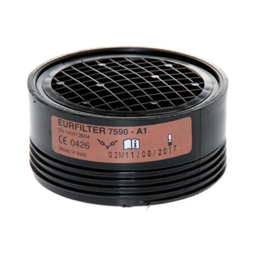 Filtro sostitutivo protezione "A1" per semi maschera Euromask raccordo filettato