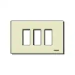 Placca 3M Resina Scatto Avorio - Vimar Serie 8000