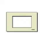 Placca 3Msp Resina Scatto Avorio - Vimar Serie 8000
