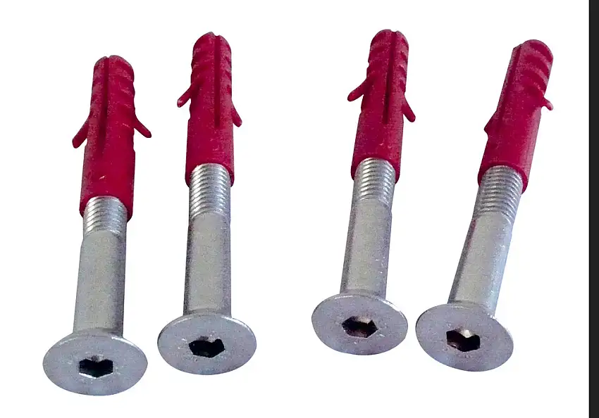 Vite di fissaggio tipo 1, 8 x 8 mm zincata, con tassello in plastica