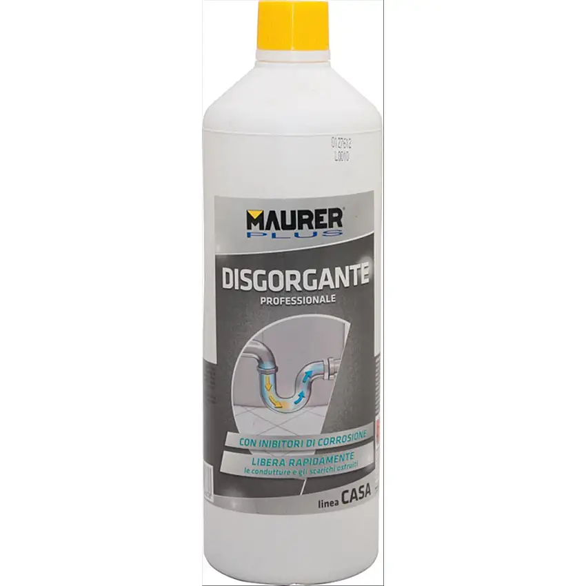 Disgorgante professionale da 750ml libera rapidamente le condutture e gli scarichi ostruiti