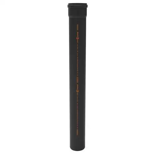 Tubo Phono Black Redi DIAMETRO 100 Innesto NERO VARI METRI