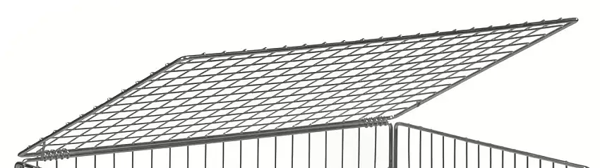Coperchio per carrello KM in grigliato, 830 x 630 mm
