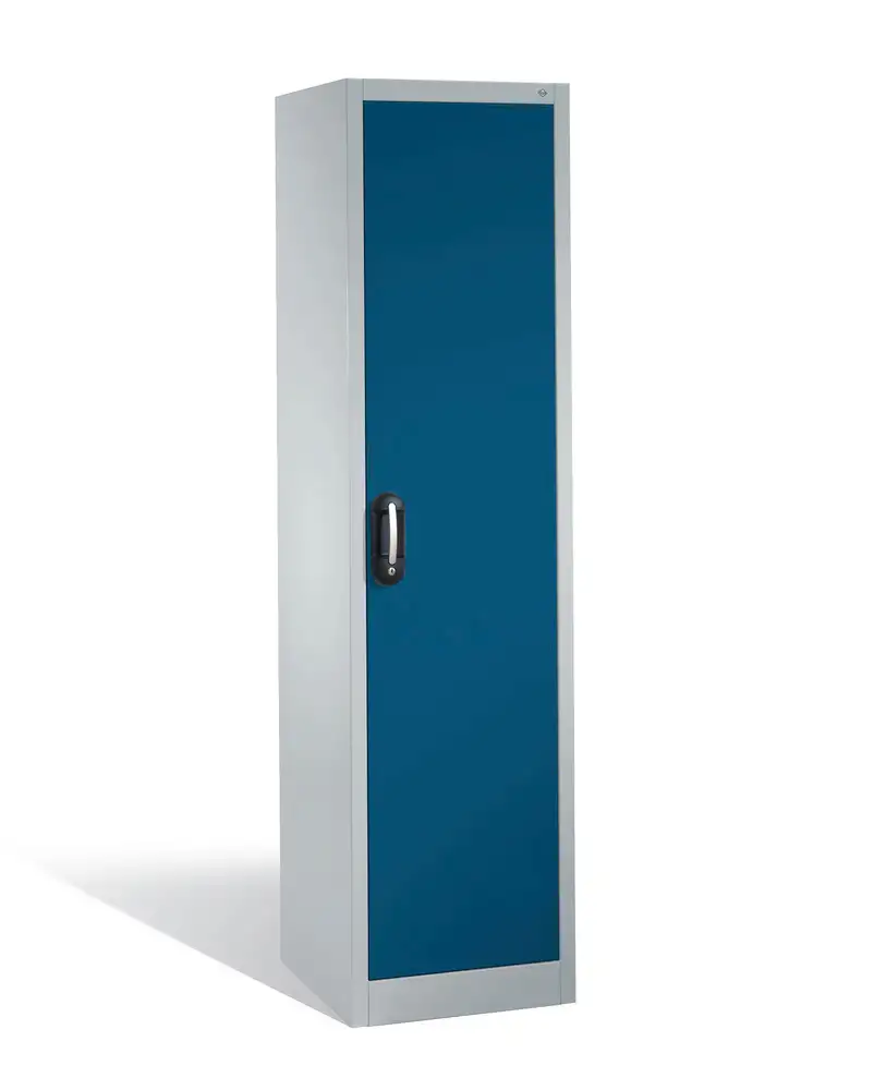 Armadio per utensili e materiali Cabo, 4 ripiani, L 500, P 500, H 1950 mm, grigio/blu