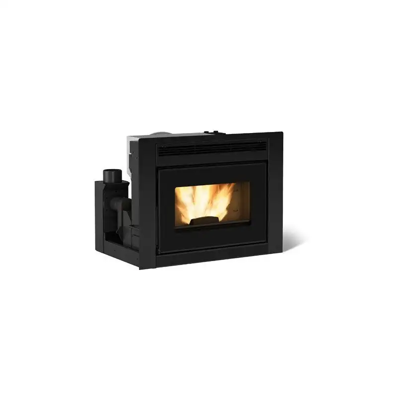 Inserto Camino a Pellet Ventilato La Nordica Extraflame Mod. Comfort Idro L80.16 Da 19 Kw