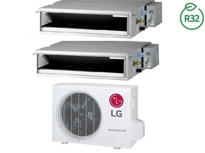 Condizionatore Climatizzatore LG Dual Split Canalizzato 9000+12000 BTU R-32 Con MU2R17 U13