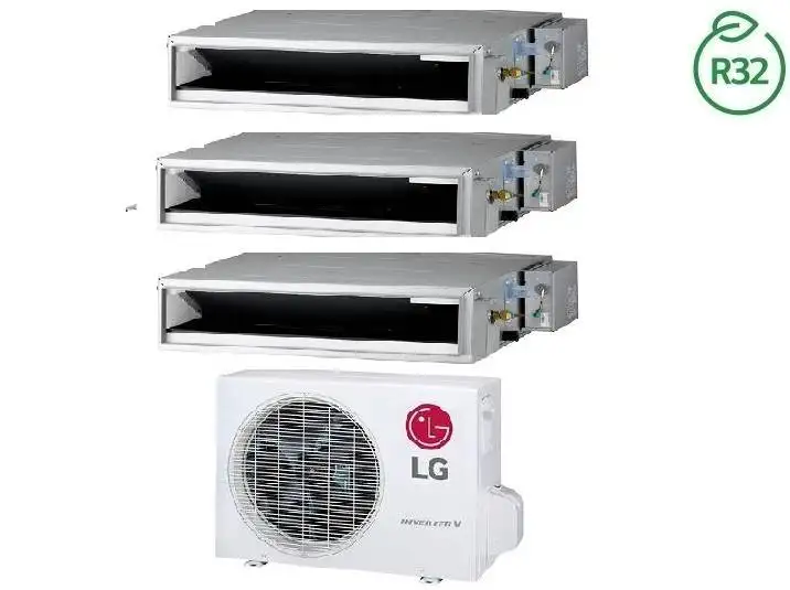 Condizionatore Climatizzatore LG Trial Split Canalizzato 9000+9000+12000 BTU R-32 Con MU3R19 U23
