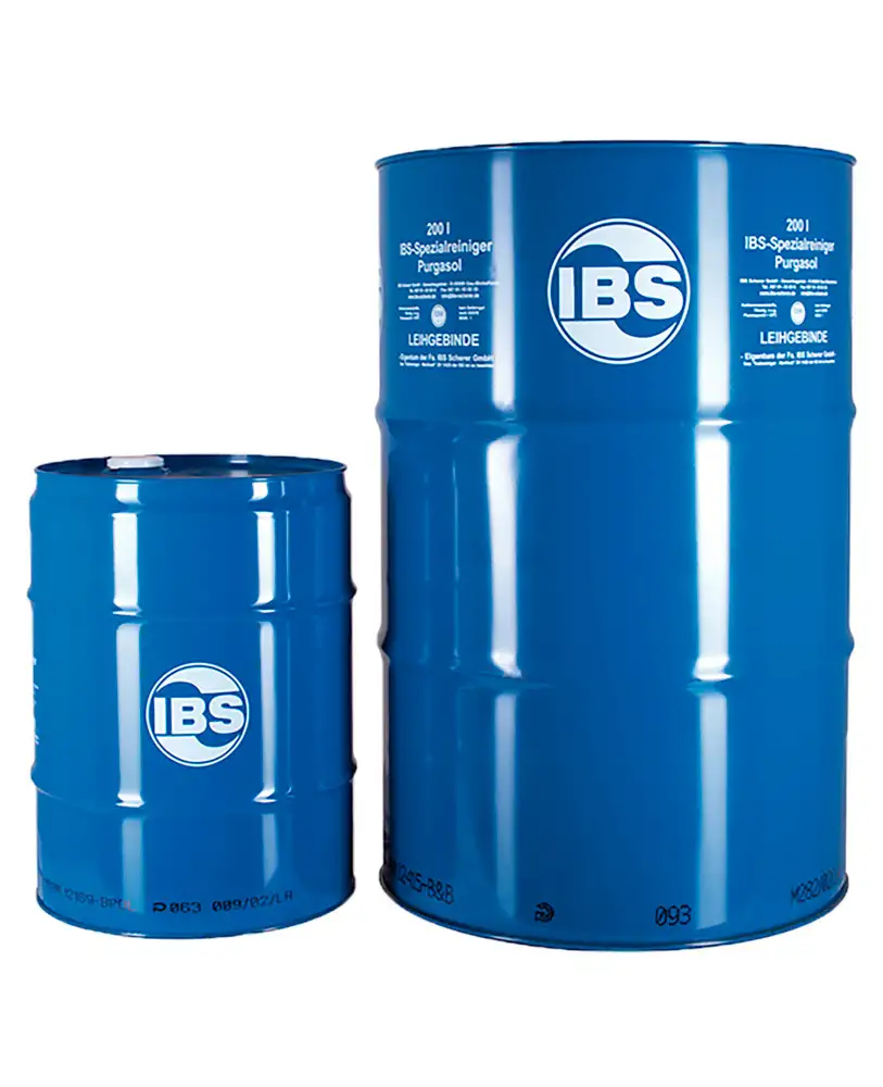 Detergente speciale IBS Purgasol, a freddo per piccoli pezzi, evaporazione rapida, fusto da 200 l.