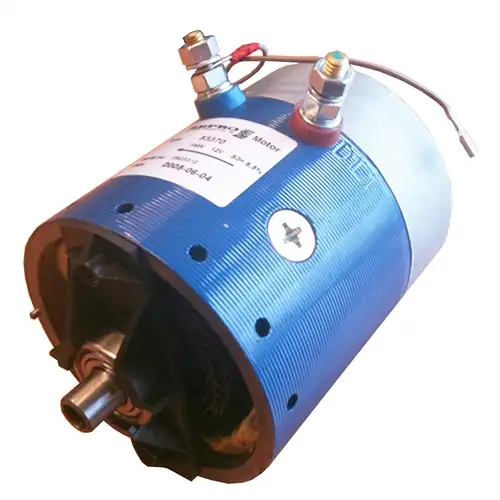 Motore 1 KW, 12 Volts, aperto, albero millerighe, senso di rotazione antiorario senza relè Zepro