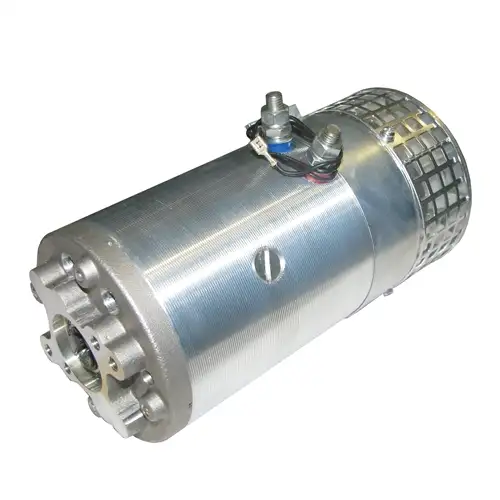 Motore 3 KW, 24 Volts, chiuso, femmina, senso di rotazione orario, con ventilazione senza relè Dhollandia