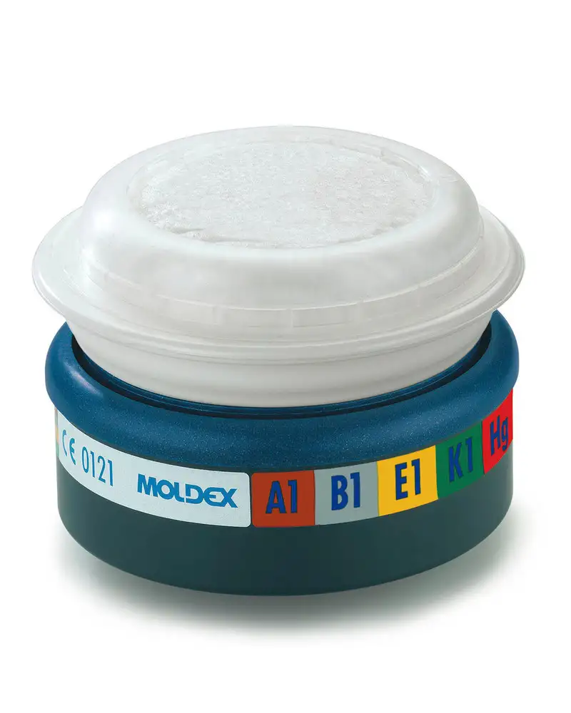 Filtro combinato Moldex EasyLock A1B1E1K1HgP3 R D, x maschere serie 7000/9000, confezione = 6 pezzi