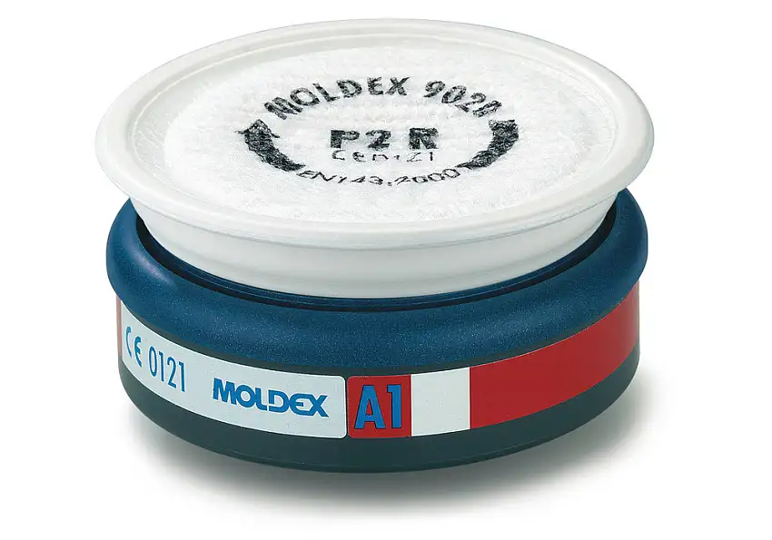 Filtro combinato Moldex EasyLock A1P2 R, x maschere serie 7000/9000, confezione = 8 pezzi