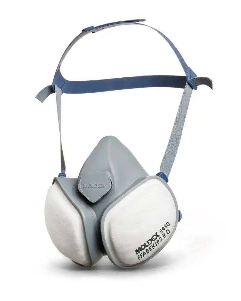 Semimasch. monouso MoldexCompactMask5430, grigia, grado prot. FFA1B1E1K1P3 R D, EN 405, conf.=10 pz.