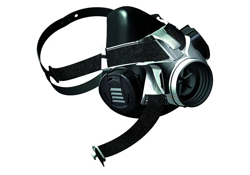Semimaschera MSA Advantage 410, taglia L, in silicone / plastica, senza filtro, EN 140