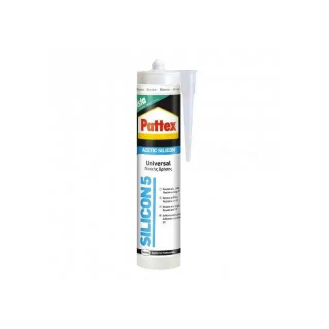 Silicone Acetico Silicon 5 Antimuffa Trasparente 280 ml