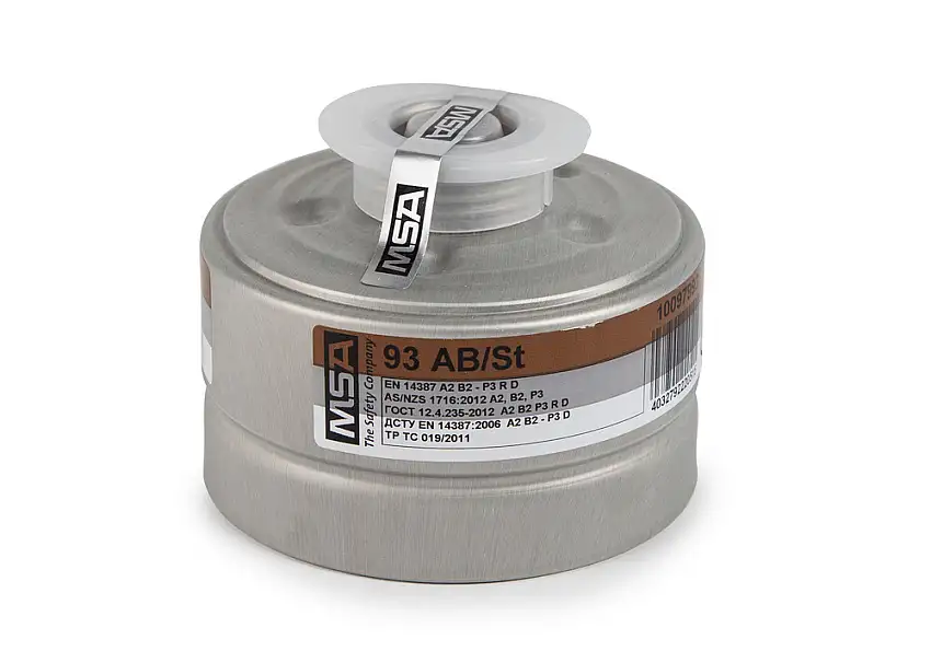 Filtro combinato MSA 93 AB/St, grado di protezione A2B2P3 R D