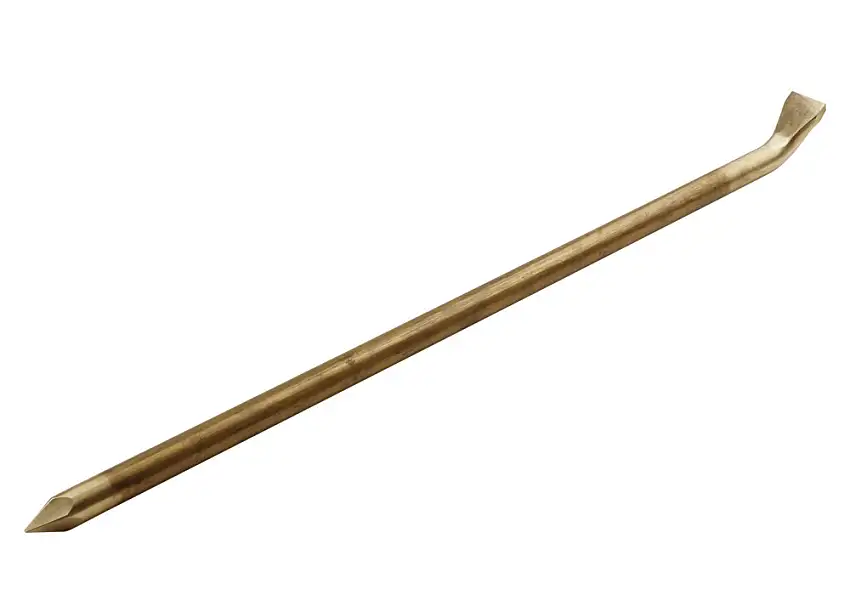 Piede p. con punta e lama, 1000 mm, bronzo speciale, antiscintilla, per zone Ex
