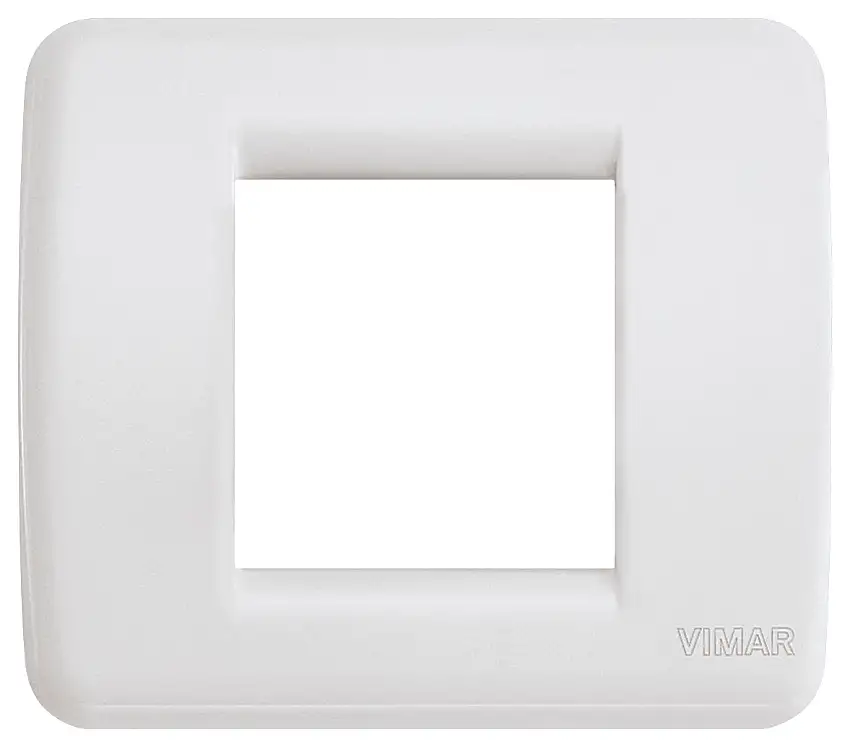 Placca Rondò 1-2M Bianco Idea Vimar - Accessorio per Serie Civile