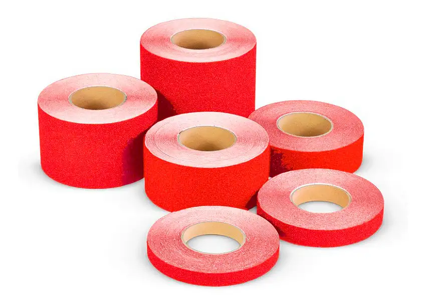 Strato antiscivolo m2™, Easy Clean, rosso, rotolo 150 mm x 18,3 m