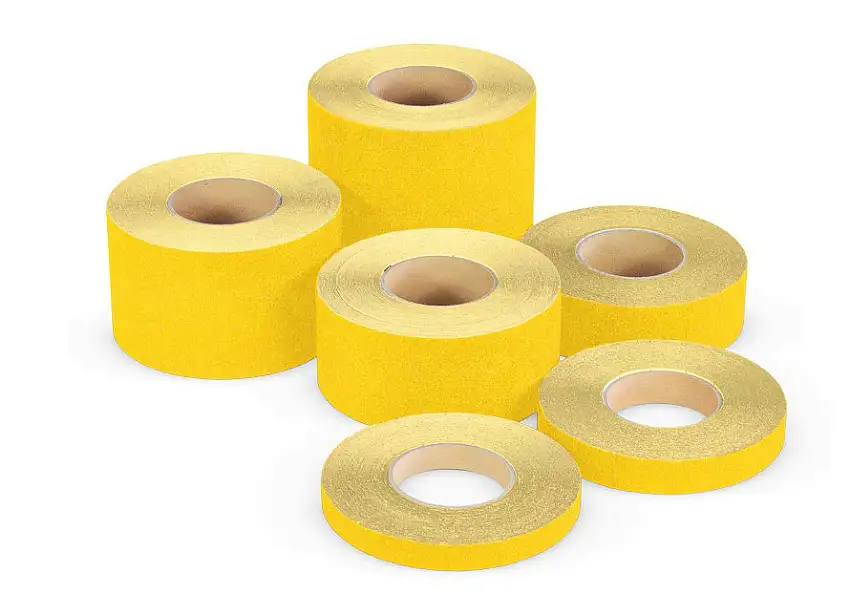 Strato antiscivolo m2™, Easy Clean, giallo, rotolo 100 mm x 18,3 m