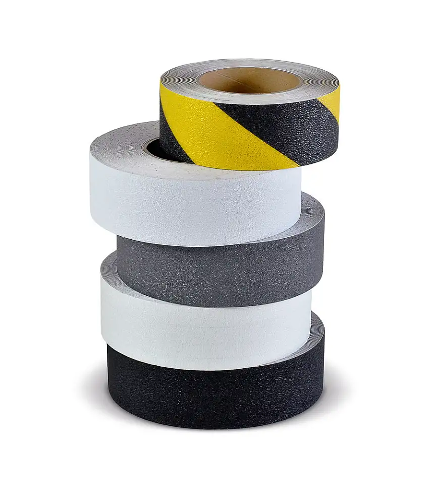 Strato antiscivolo m2™, Easy Clean, nero, rotolo 50 mm x 18,3 m