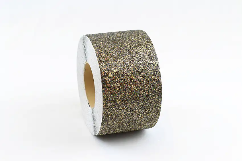 Strato antiscivolo m2™, GlitterGrip, oro, rotolo 100 mm x 18,3 m
