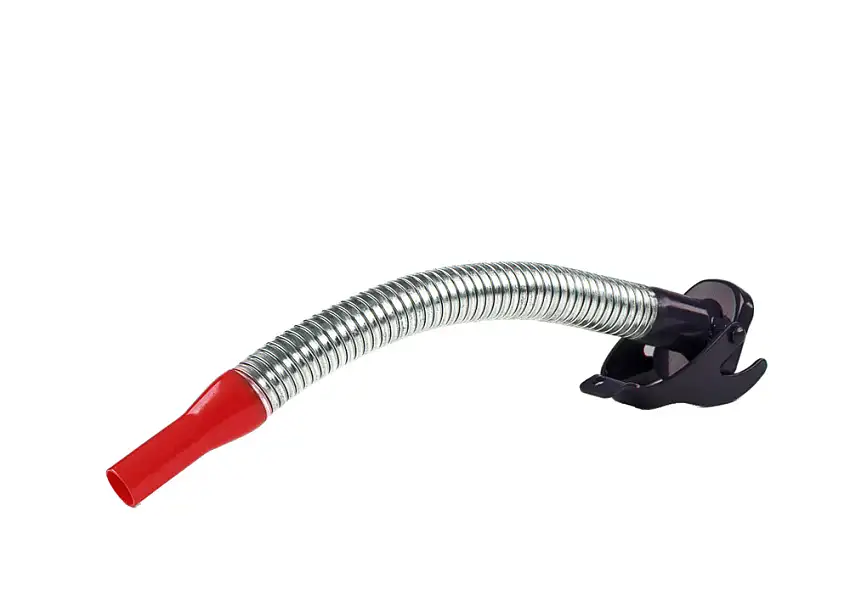 Tubo d'uscita con scarico flessibile, per benzina, diametro attacco 20 mm, chiusura a baionetta