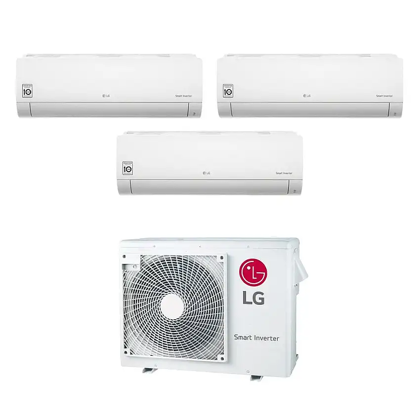 Condizionatore Climatizzatore LG Trial Split Inverter R-32 Libero Smart 9000+9000+18000 BTU Con MU3R21 U23 Wifi integrato 9+9+18