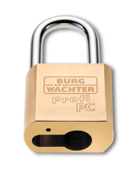 BURG-WÄCHTER Lucchetto cilindrico 116 Profi PC 80 acciaio inox, con corpo massiccio in ottone