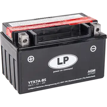 Batteria Per Moto Landport Modello YTX7A-BS Con Tecnologia Absorbent Glass Mat
