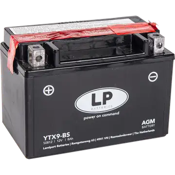 Batteria Per Moto Landport Modello YTX9-BS Con Tecnologia Absorbent Glass Mat
