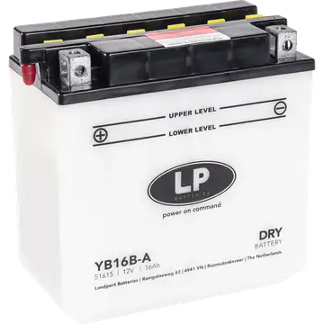 Batteria Per Moto Landport Modello YB16B-A Con Tecnologia Robusta al Piombo Acido