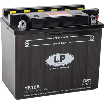 Batteria Per Moto Landport Modello YB16-B Con Tecnologia Robusta al Piombo Acido