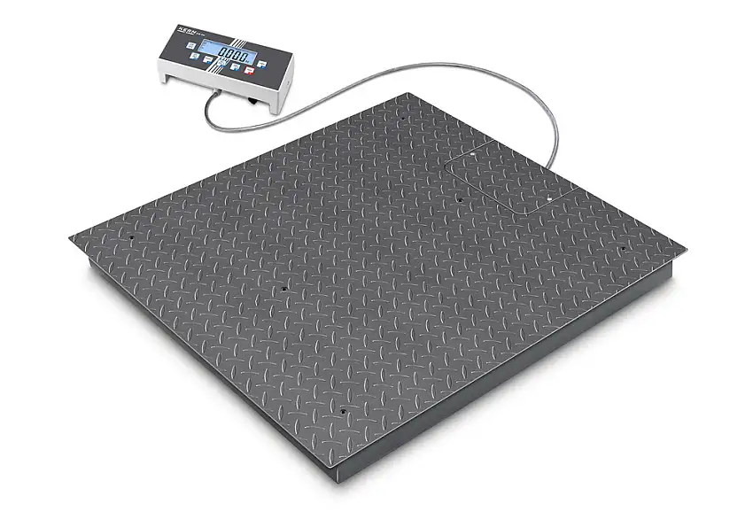 Bil. da pavim. KERN BID a doppio range, funz. di taratura, max. 600 kg, piatto di pesata 1000x1000mm