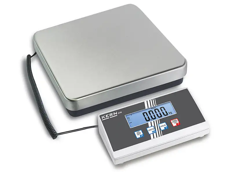 Bilancia KERN EOB per pacchi e a piattaforma, max. 15 kg, piatto di pesata 305 x 315 mm