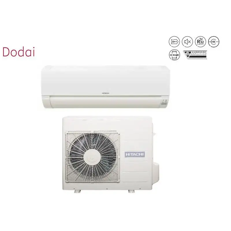 Condizionatore Climatizzatore Hitachi Monosplit Inverter Serie Dodai Frost Wash R-32 12000 BTU RAK-35REF Wi-Fi Optional