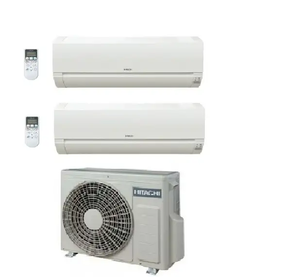 Condizionatore Climatizzatore Hitachi Dual Split Inverter Dodai R32 9000+12000 Con RAM-53NE2F Wi-Fi Optional
