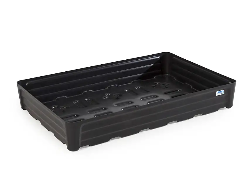Vasca pro-line in polietilene (PE) per piccole confezioni, senza grigliato, 135 litri, 1168x784x180