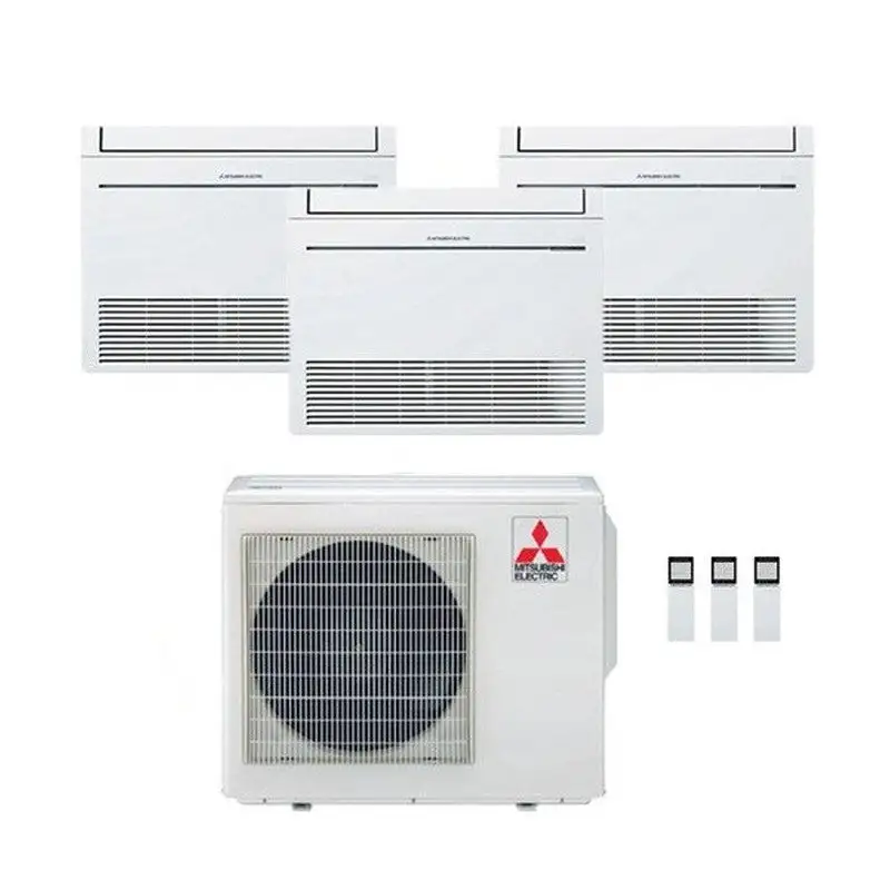 Condizionatore Climatizzatore Mitsubishi Electric Trial a Pavimento R32 MFZ-KT 9000+9000+9000 BTU Con MXZ-3F68VF4 Wi-Fi Optional