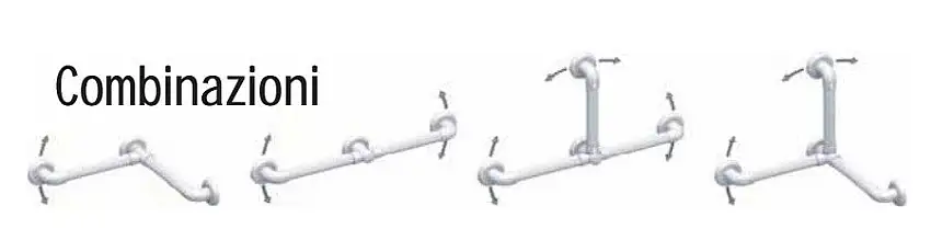 COMPLEMENTI PER DISABILI IN PVC MEDICALE E ABS Ø 3,5 CM