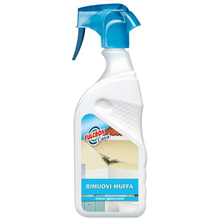 Spray antimuffa "Fulcron" adatto per eliminare la muffa da pareti e soffitti