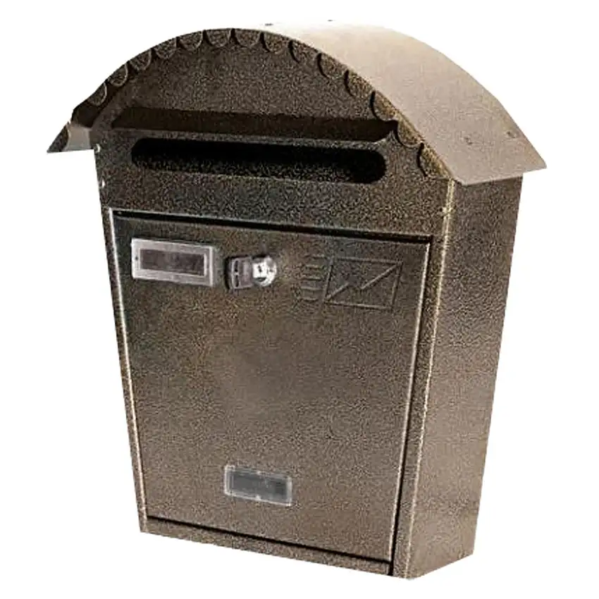 Cassetta postale Bronzo verniciata a polvere h 37 cm montaggio a parete