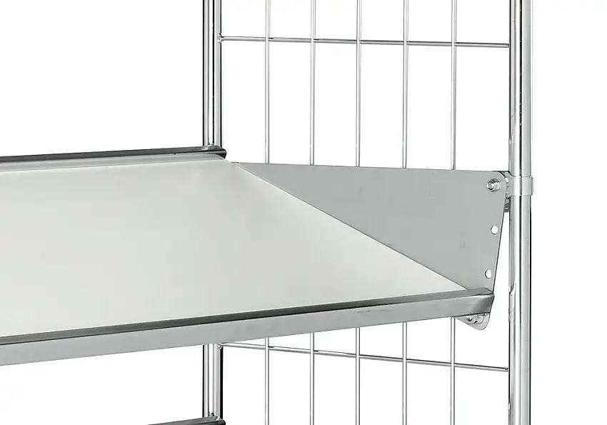 Set di montaggio per carrello KM a ripiani, per l'inclinazione a pavimento di 1 ripiano