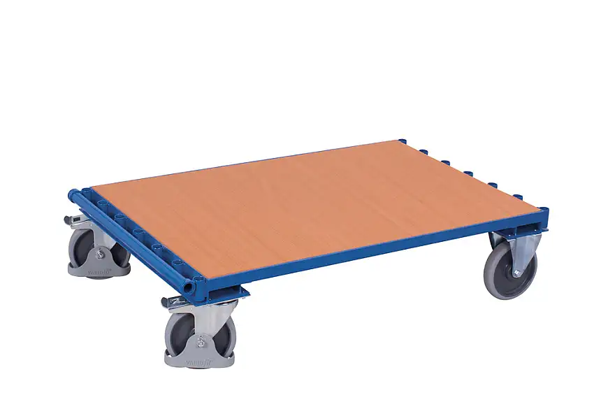 Carrello per trasporto di pannelli, con ruote in TPE, 1200 x 800 mm