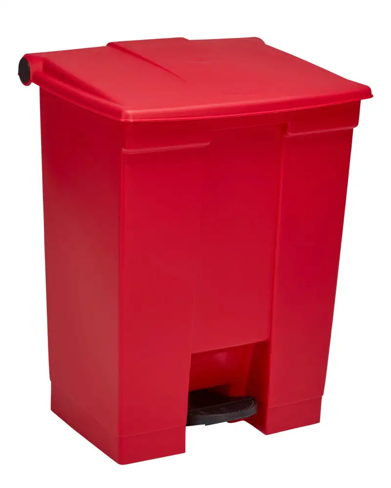 Contenitore per lo smaltimento in PE, con coperchio a chiusura automatica, vol. 45 l, rosso