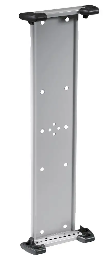 Supporto a parete in metallo, per cartellette DIN A4, colore grigio chiaro