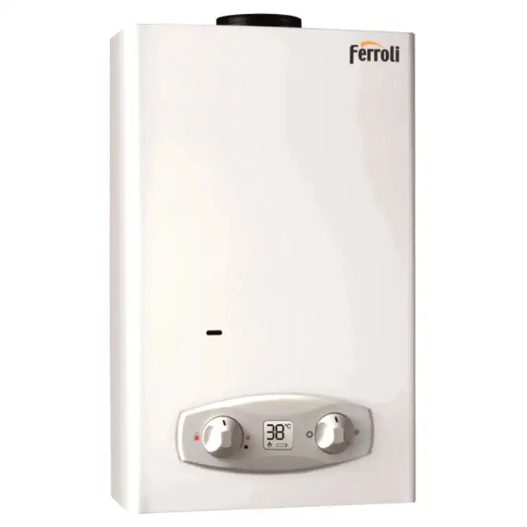 Scaldabagno a Gas Ferroli Zefiro Eco C 11 Metano Camera Aperta 11 LT Cod. GCA1MKAA - Low Nox