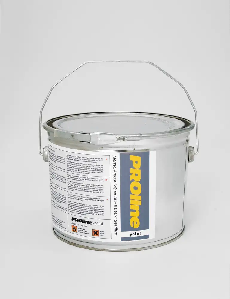 Vernice PROline, colore monocomponente per marcature interne, 5 l, per ca. 20 mq, grigio argento