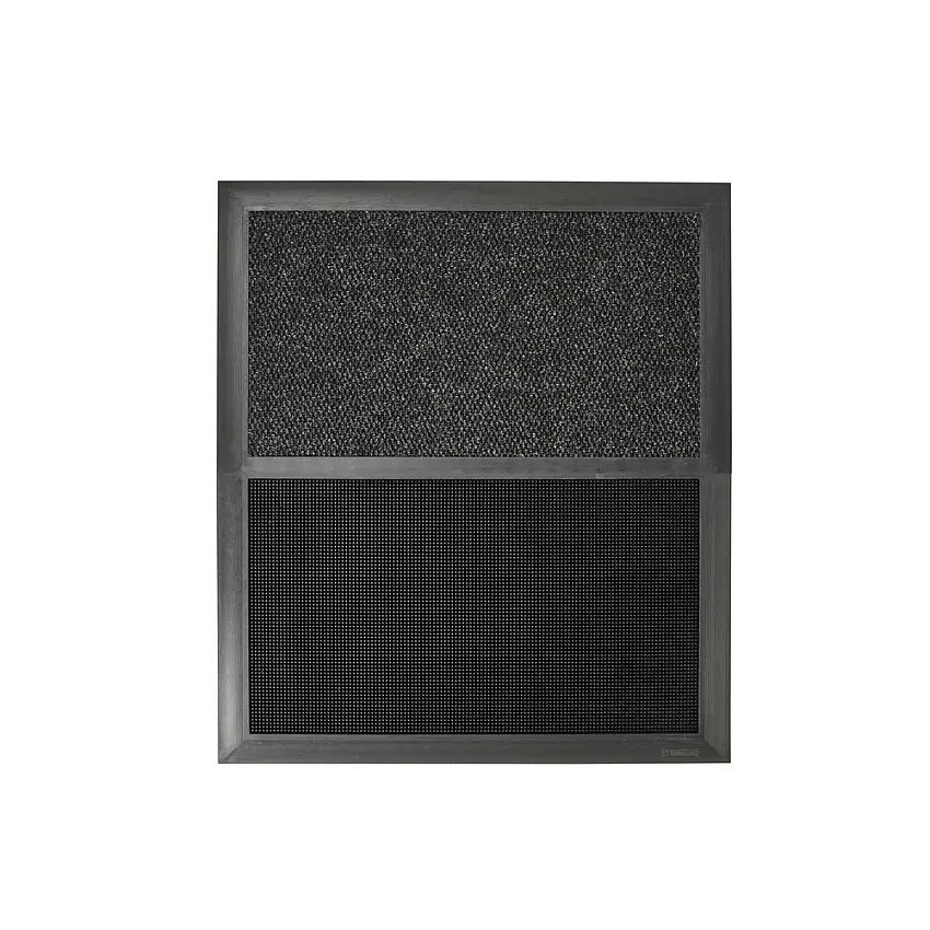 Tappetino disinfettante SM, gomma naturale, nero/grigio, 2 inserti, 914 x 1050 mm